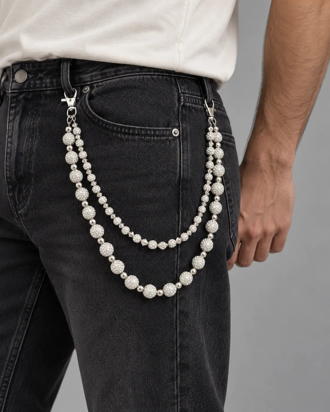 Cadena de perlas para pantalón